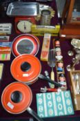 Vintage and Retro Kitchenalia; Pans, Scales, etc.