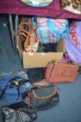 Large Box of Handbags etc.