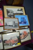 Framed Photographs of Trucks and Tankers
