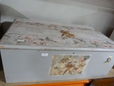 Shabby Chic Antique Pine Blanket Box