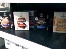 superfood bakery selection x 8 boxes. 2 x Pancake mix, 2 x brownie mix, 2 x choc cookie mix, 2 x