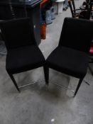 * 2 x black stools - seat height 600