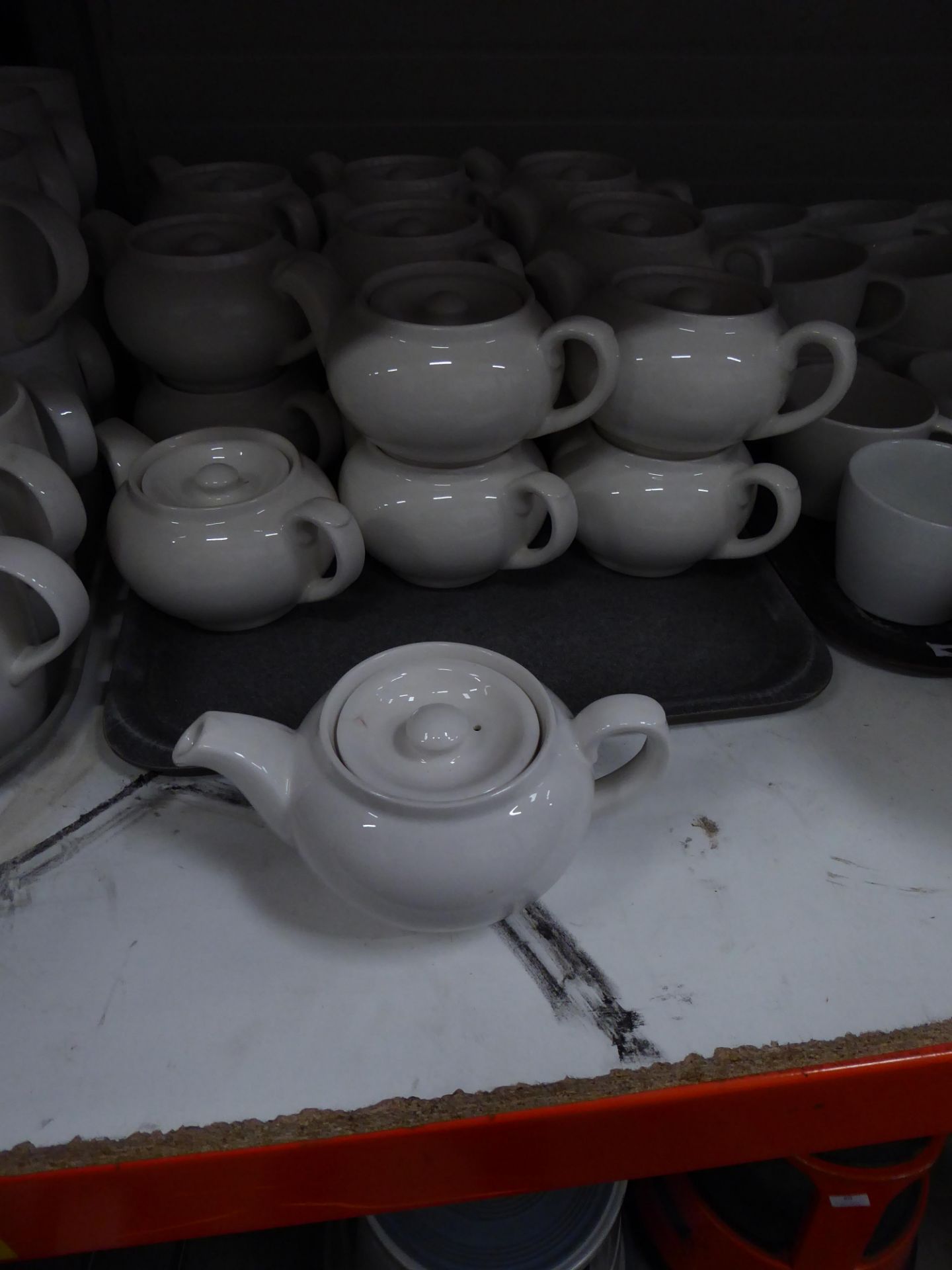 * 18 x white tea pots - Image 2 of 2