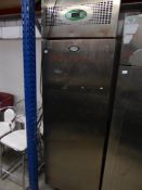 * Fosters S/S upright freezer on castors (ex tall). 700w x 960d x 2270h