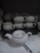 * 18 x white tea pots