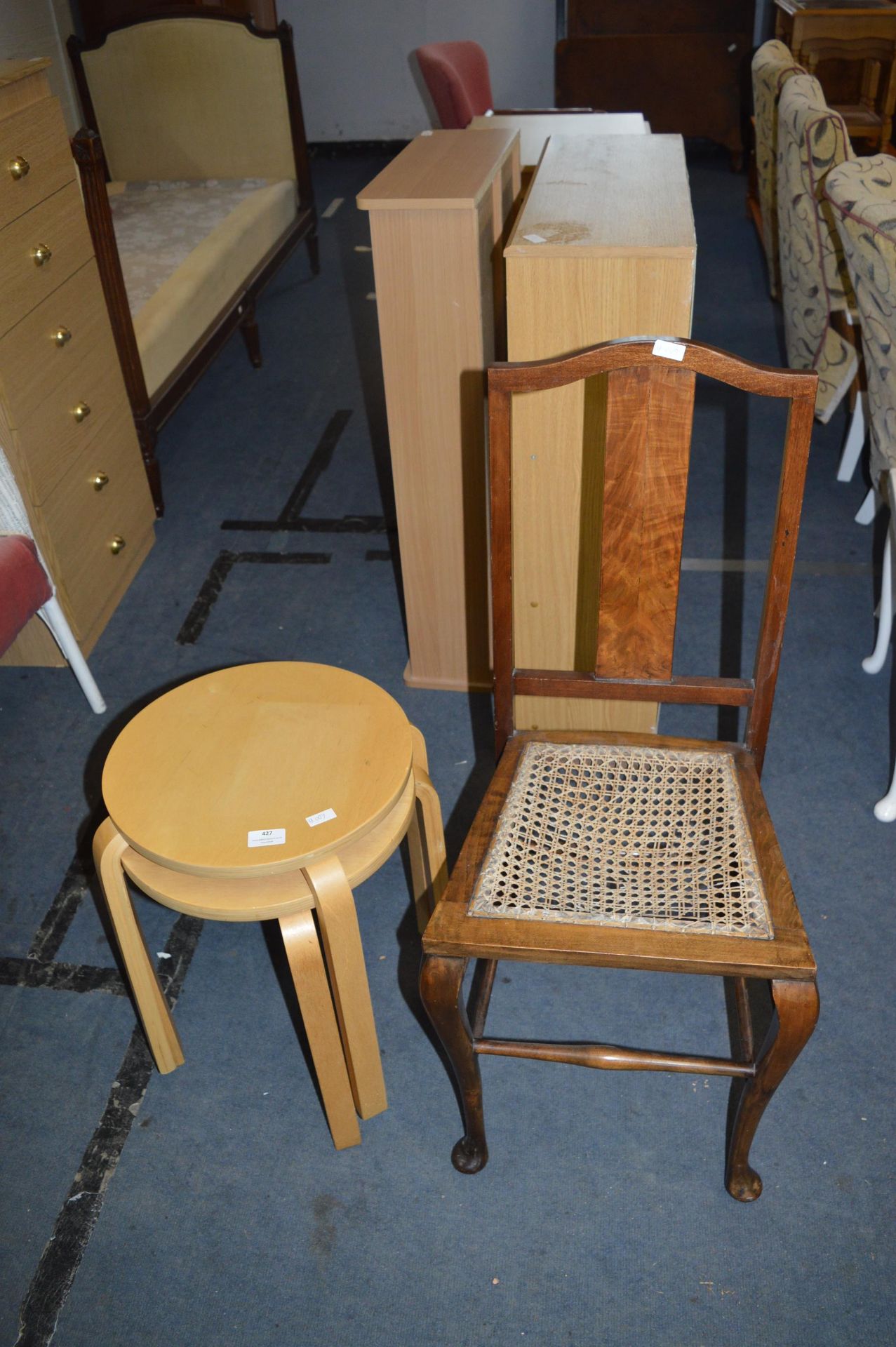 Dining Chair and Two Stools