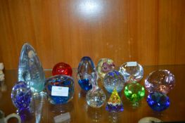 Thirteen Glass Paperweights