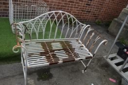 Metal Garden Bench and an Extension