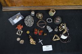 Costume Jewellery; Brooches, Rings, etc.