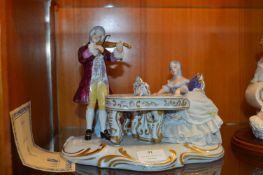 Italia Pottery Figurine of Classical Musicians