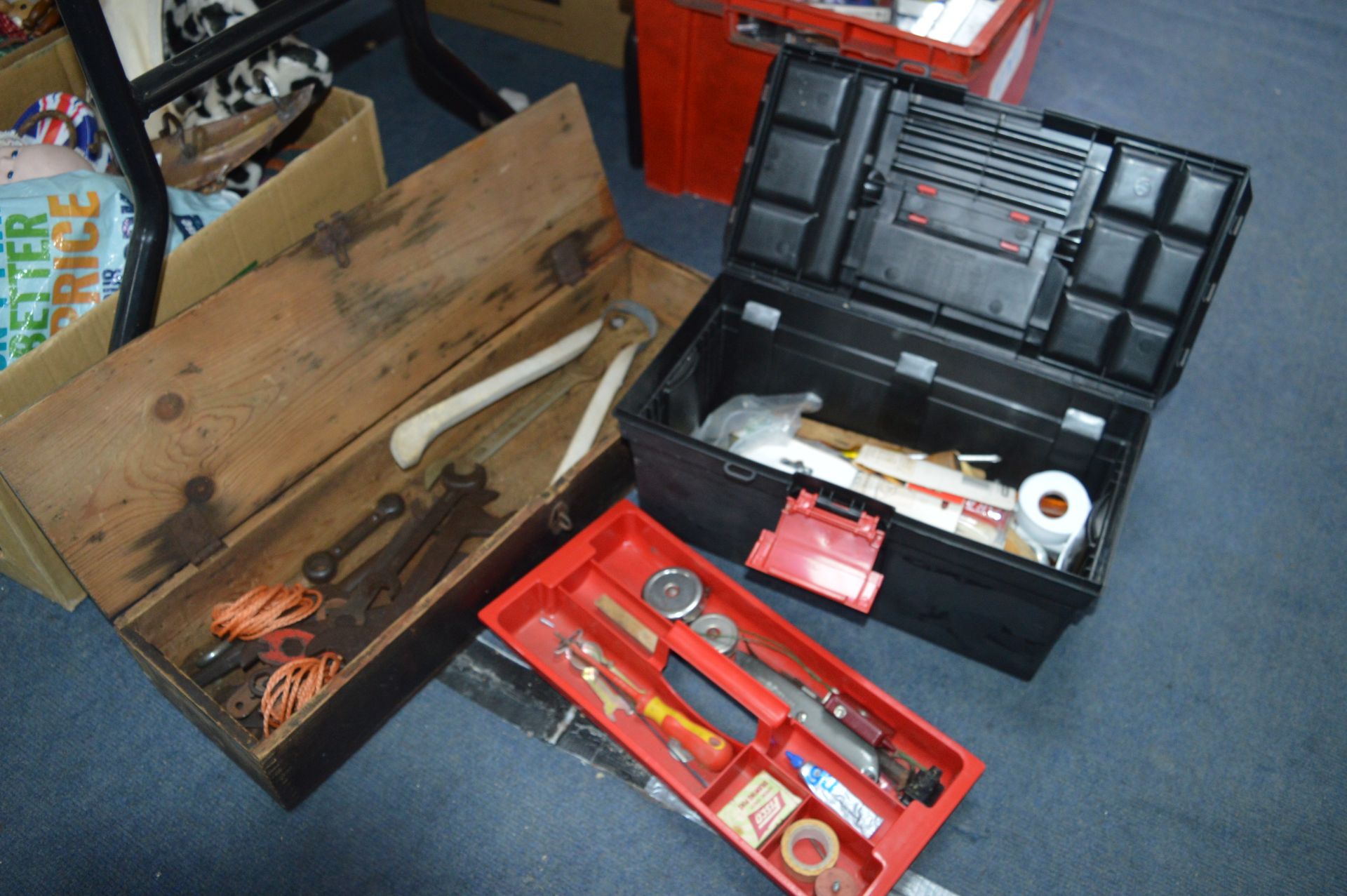 Two Toolboxes and Contents