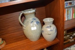 Two Studio Pottery Vases
