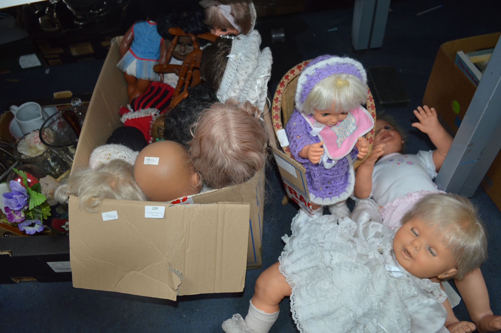 Large Box of Dolls