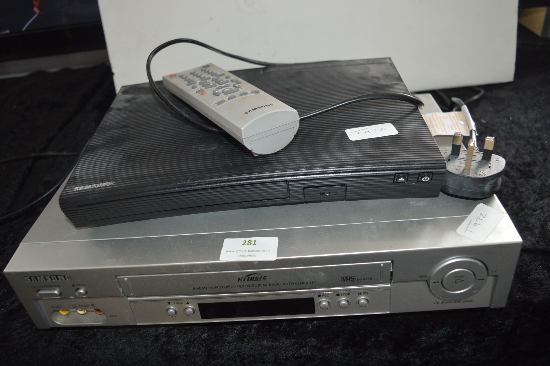 Samsung Bluray Player plus Samsung VHS