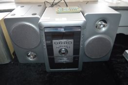 Vintage Sanyo Cassette Player and Speakers