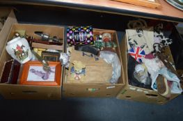 Three Boxes of Household Goods, Decorative Items,