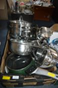 Stainless Steel Pans etc.