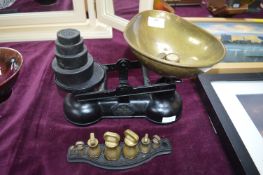 Slater Cast Iron Kitchen Scales with Weights