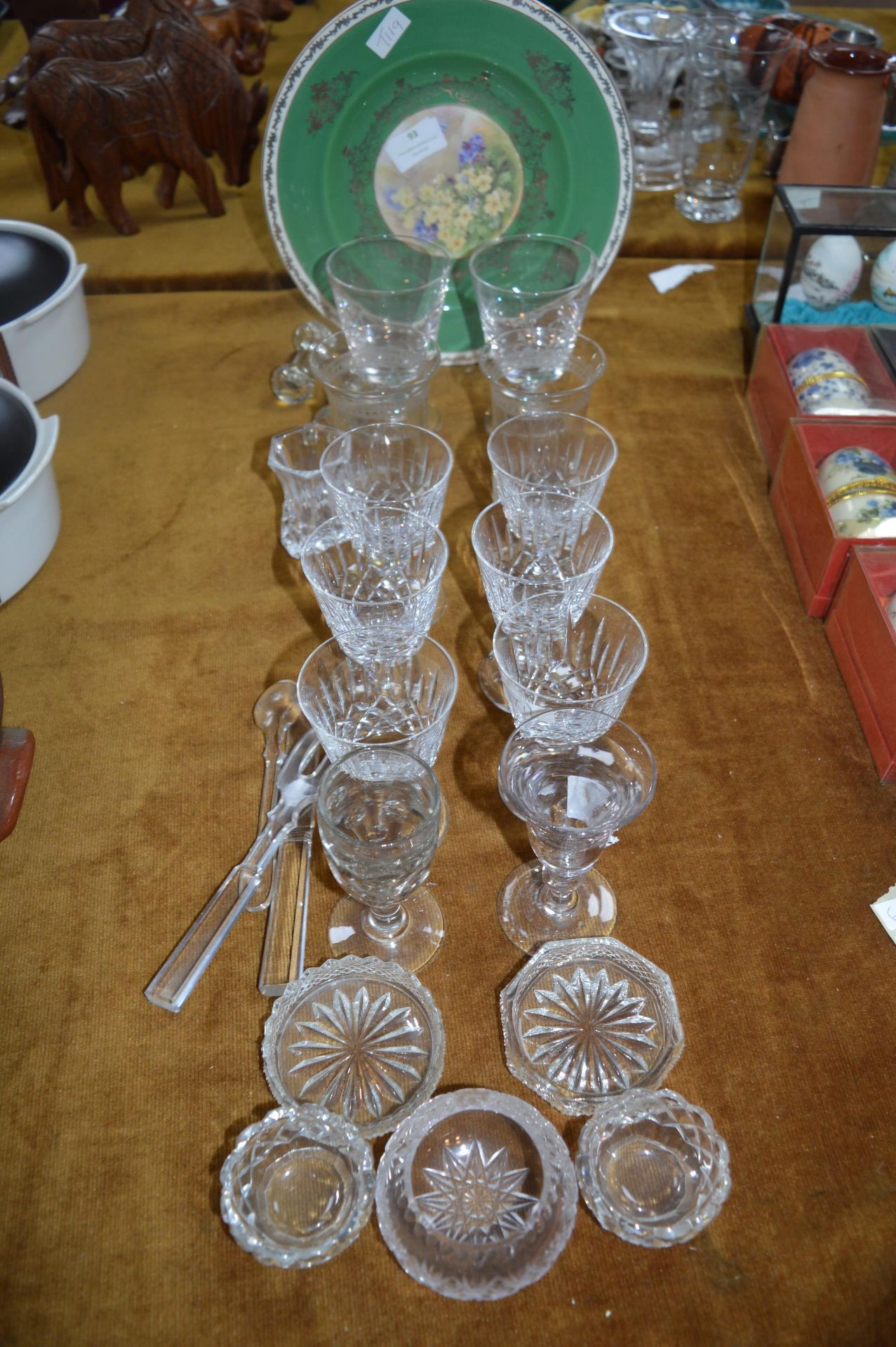 Drinking Glasses, and Plate etc.