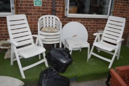 Folding/Stacking Garden Furniture with Cushions