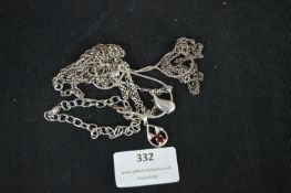 Assorted Silver Pendants & Chains ~27g