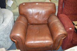 Brown Leather Armchair