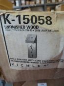 *K-15058 Unfinished Wood Light Fitting