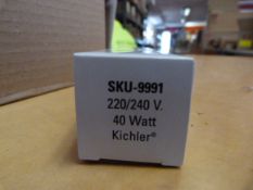 *Box of Twenty-Five SKU-9991 40w Bulbs