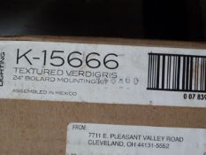 *K-15666 Textured Verdigris 24" Bollard Mounting Kit