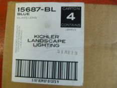 *Box of Four 15687-BL Blue Glass Lens