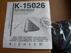 *K-15026 Textured Black Light Fitting Type: 3155 or 3156 12v