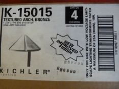 *Box of Four K-15015 Textured Arch Bronze 12v Light Fitting Type: 3155 of 3156