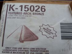*K-15026 Textured Arch Bronze Light Fitting Type: 3155 or 3156 12v
