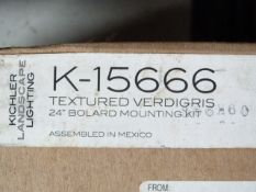 *K-15666 Textured Verdigris 24" Bollard Mounting Kit