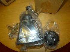 *Box of Three K-9401 Old Bronze Lights with Clear Beveled Glass Shades