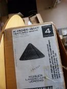 *Box of Four K-15065 Textured White Light Fittings