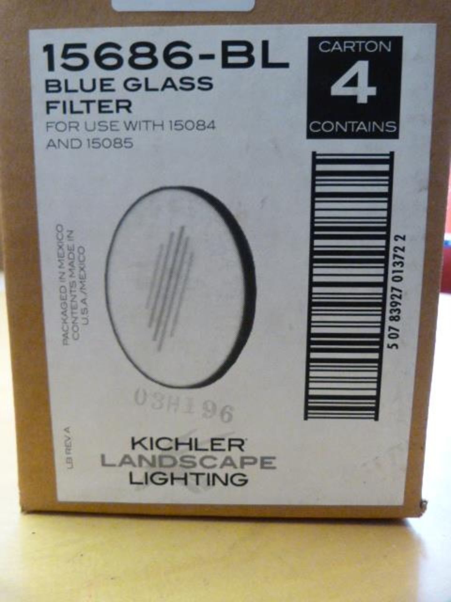 *Box of Four 15686-BL Blue Glass Filters for use with 15084 & 15085 - Image 2 of 2