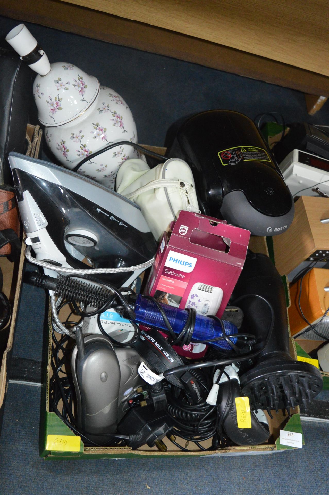 Electrical Items; Irons, Hair Styling Equipment, e