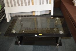 Glass Topped Coffee Table