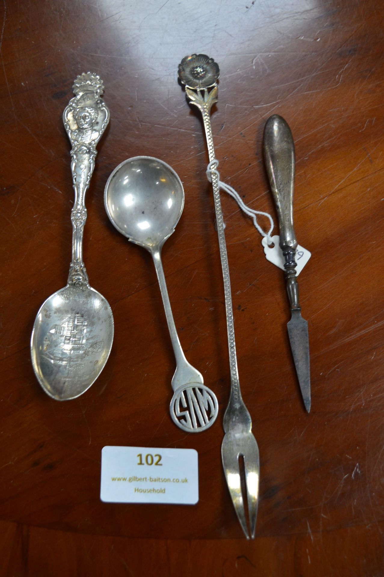 Sterling Silver Spoons, Pickle Fork, etc. ~80g total