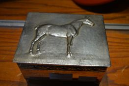 Vintage Cigarette Box with Horse Design