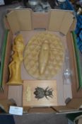 Bees Wax Wall Plaque and Sculpture, etc.