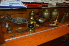 Brassware; Bells, Lamp Bases, etc.