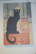 Canvas Wall Print of The Black Cat