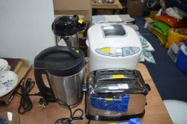 Four Kitchen Electricals; Bread Maker, Toaster, Ke