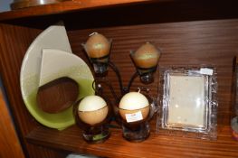 Glass Candle Holders, Photo Frame, etc.