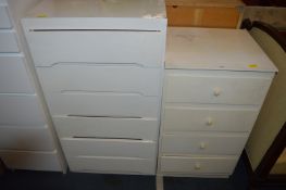 Two Painted Chests of Drawers