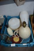Collectible Items, Table Lamp Base, etc.