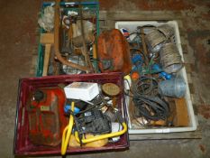 Three Boxes of Tools and Accessories Including Pet