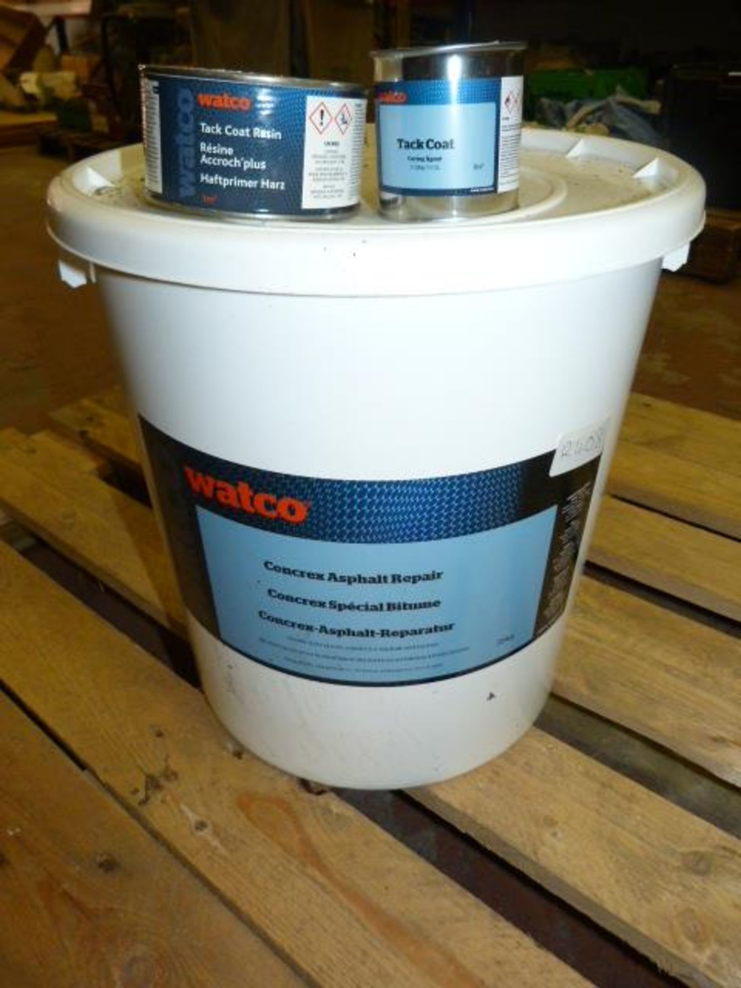 25kg Tub of Watco Concrex Ash Felt Repair plus Tack Coat Resin and Tack Coat Curing Agent
